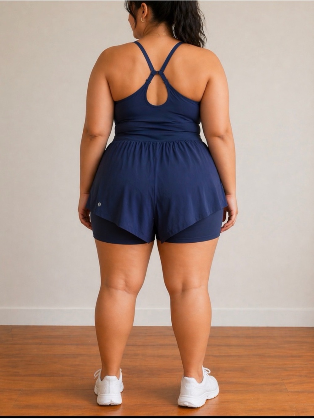 POPFLEX Navy Active Romper